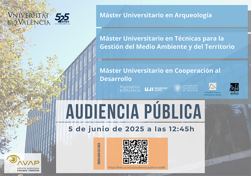 Audiencia Pública de la Agència Valenciana d'Avaluació i Prospectiva